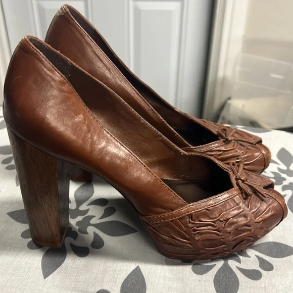 Aldo, platform wooden heels - Picture 3 of 4